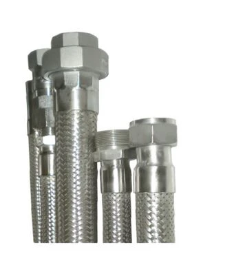 Flexible Stainless Steel Metal Braid Hose With Union Nuts Fitting